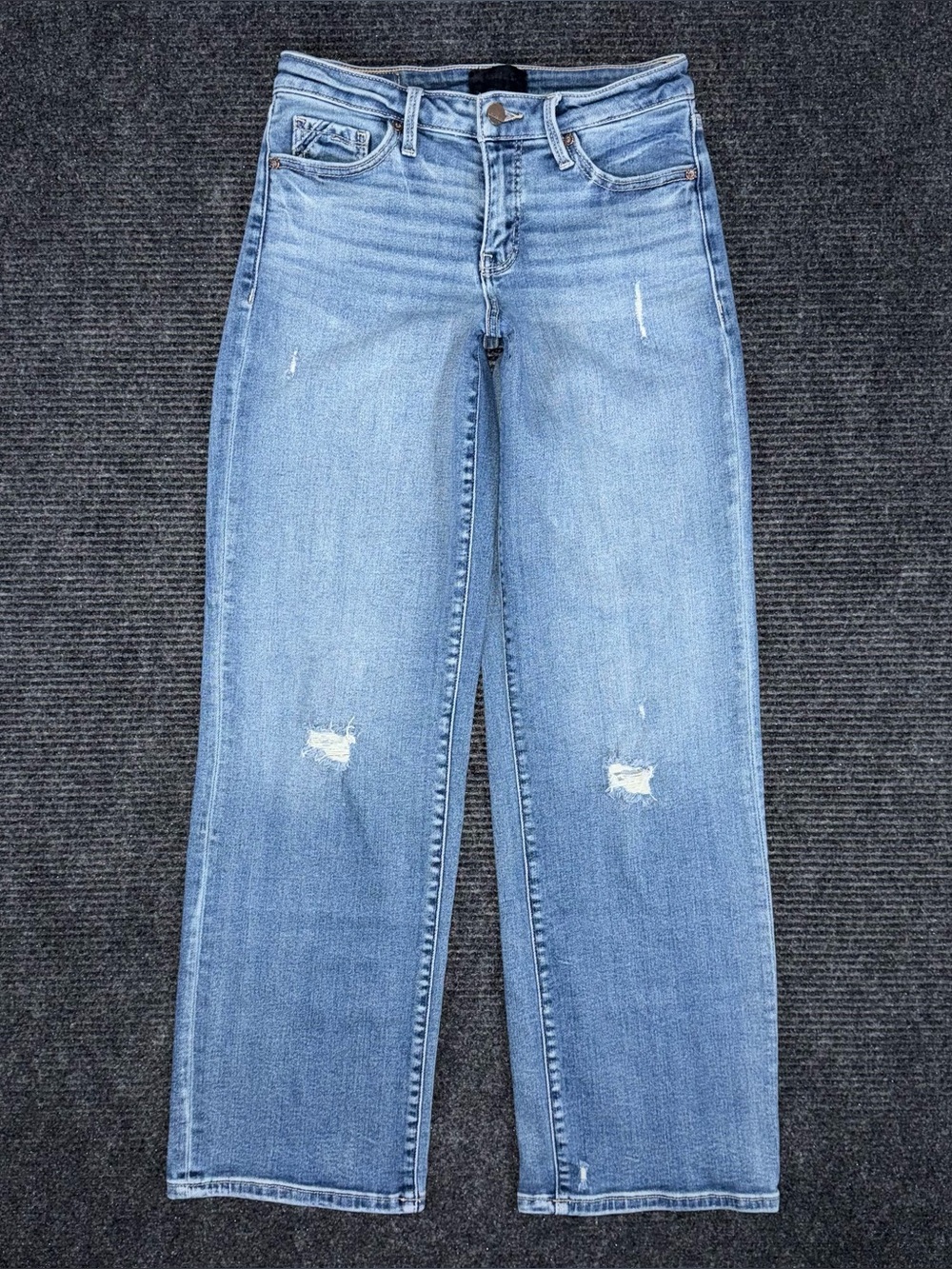 Buckle Black Fit No 53 Wide Leg Stretch Jeans Women’s 26x31 Distressed BBW1591